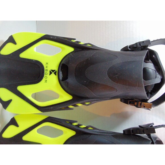 Khroom Swim/Snorkle Flippers Size S/M  (4.5 - 8.5) Adjustable Yellow and Black - Picture 2 of 9